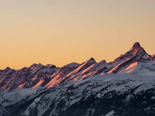 mountain range gray rocky mountain nature